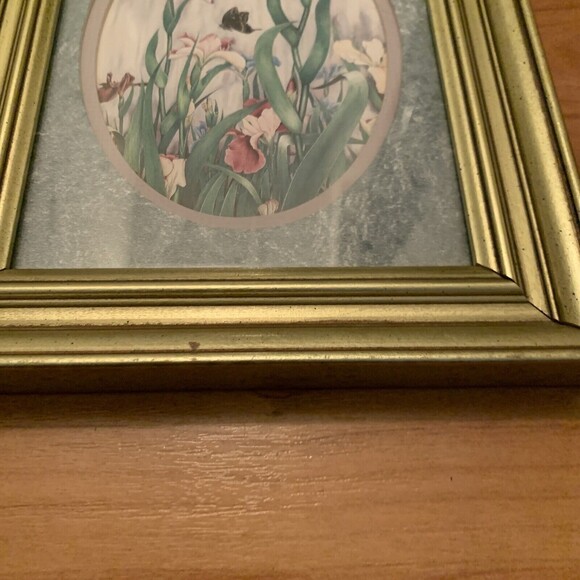 Vintage Set of 2 Carmel Foret Framed Floral Print Picture Frame Art - Picture 5 of 12